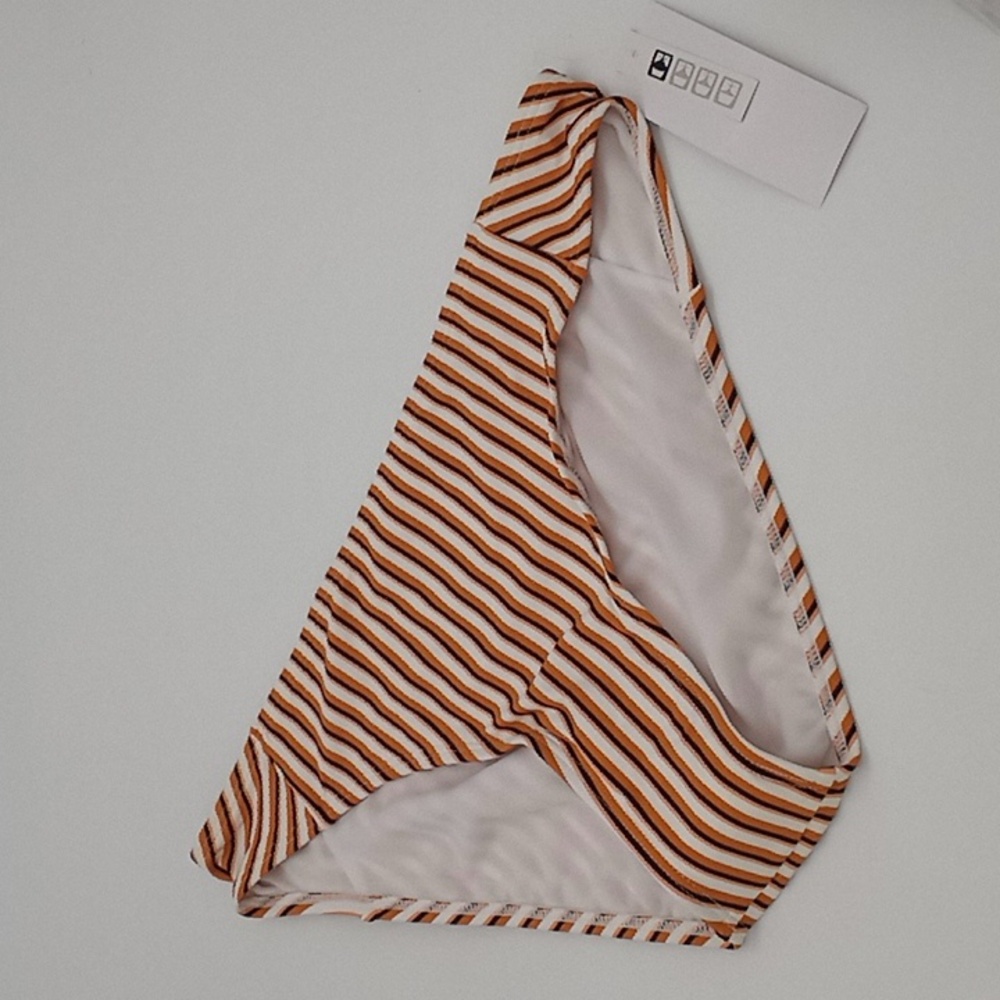 Roxy Printed Beach Classics Full Bikini Bottoms Golden Ochre M